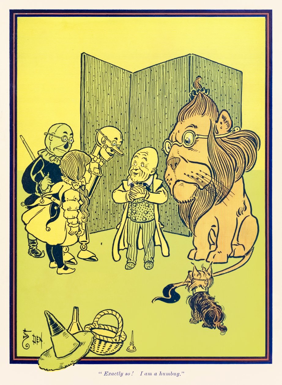 Exactamente! Eu sou um charlatão. de O Feiticeiro Maravilhoso de Oz, de L. Frank Baum de William Wallace Denslow
