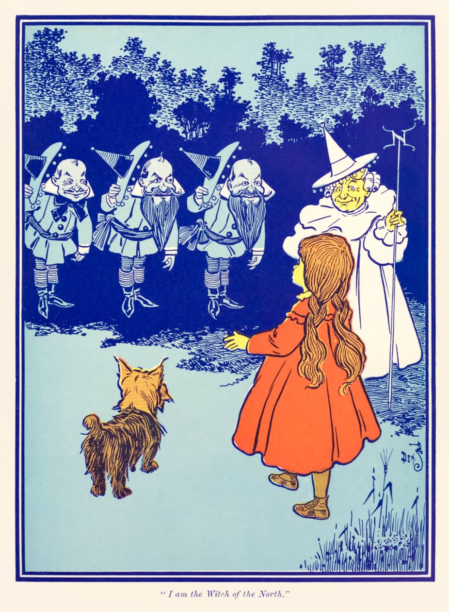 Eu sou a Bruxa do Norte do Feiticeiro Maravilhoso de Oz, de L. Frank Baum. de William Wallace Denslow
