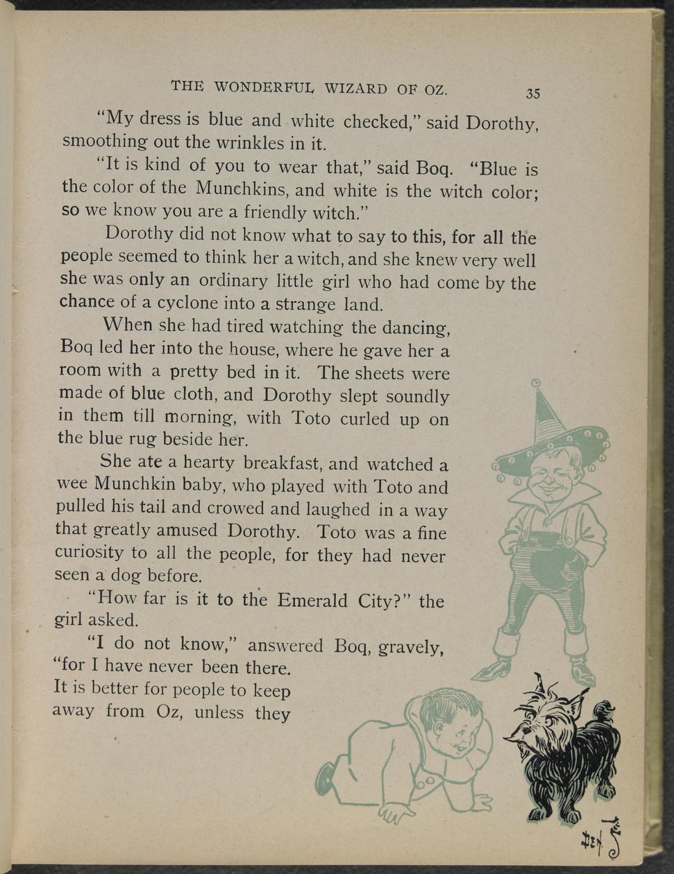 Ilustração de "O maravilhoso Feiticeiro de Oz" de Lyman Frank Baum de William Wallace Denslow