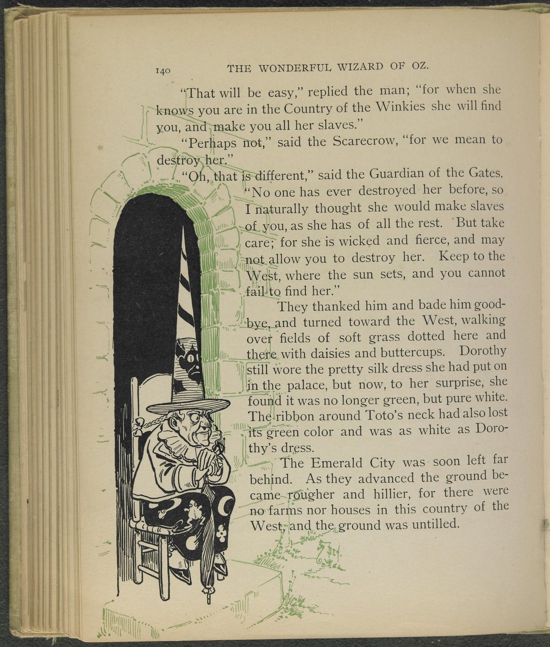 Ilustração de "O maravilhoso Feiticeiro de Oz" de Lyman Frank Baum de William Wallace Denslow