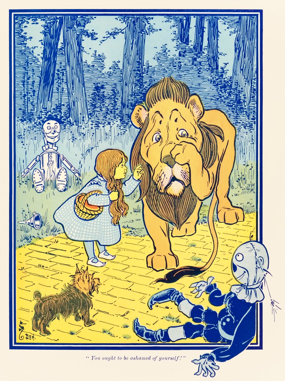Você deveria ter vergonha de si mesmo! do maravilhoso mágico de Oz de L. Frank Baum de William Wallace Denslow