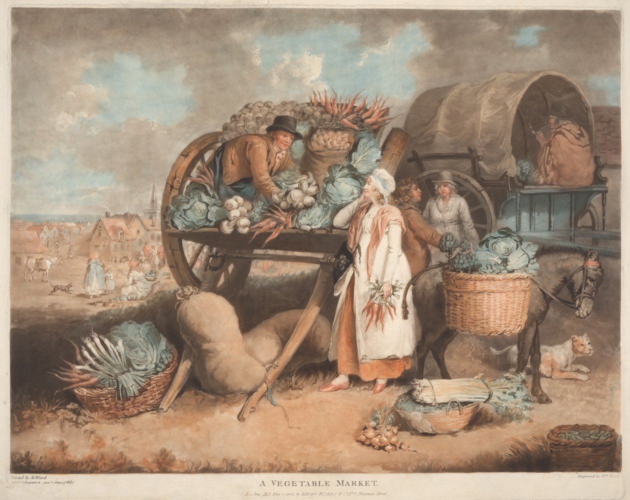 Um mercado de legumes de William Ward
