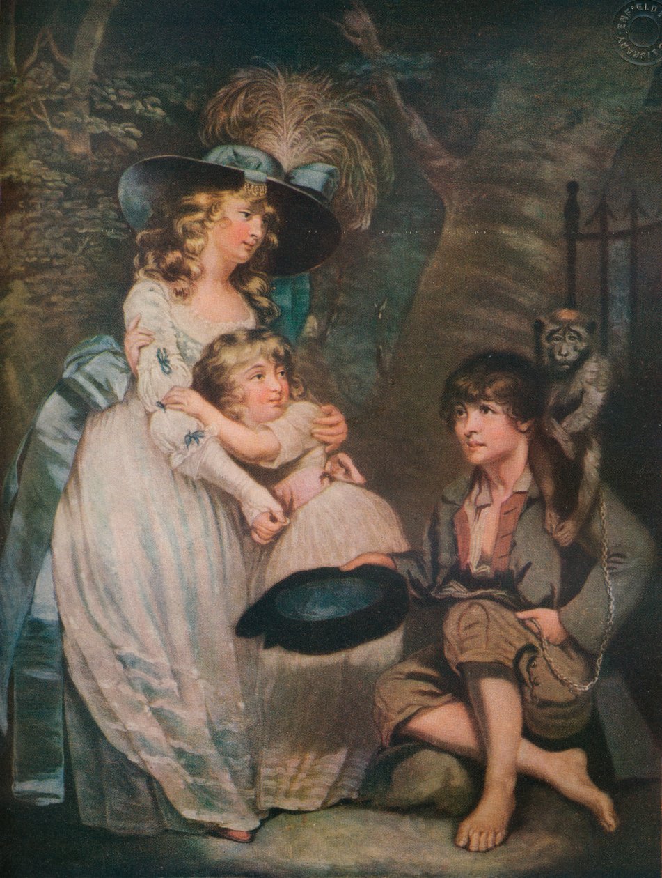 Uma jovem incentivando o baixo comediante, c1786-1826, 1919 de William Ward