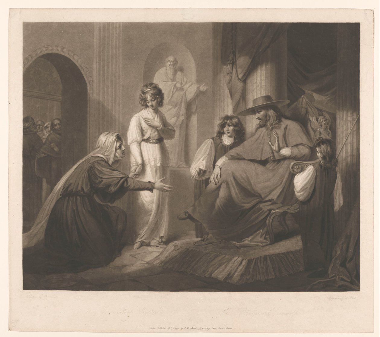 Audiência com um cardeal O Cardeal Benevolente / Le bienfaisant Cardinal (título no objeto) de William Ward