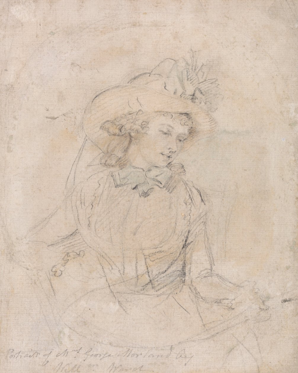 Estudo do Retrato da Sra. George Morland de William Ward