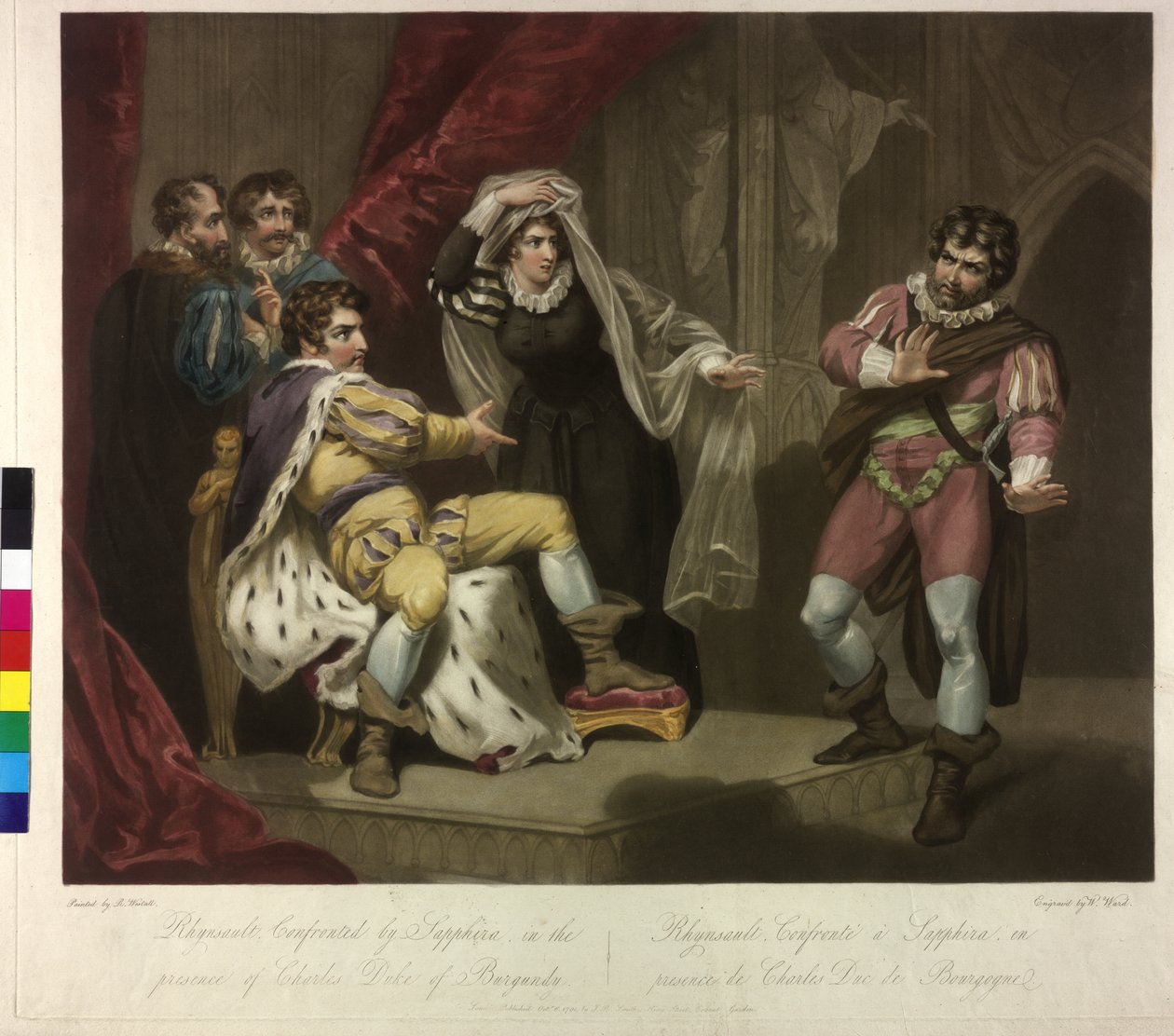 Safira a darem uma à outra Rhynsault para se aperceberem de William Ward