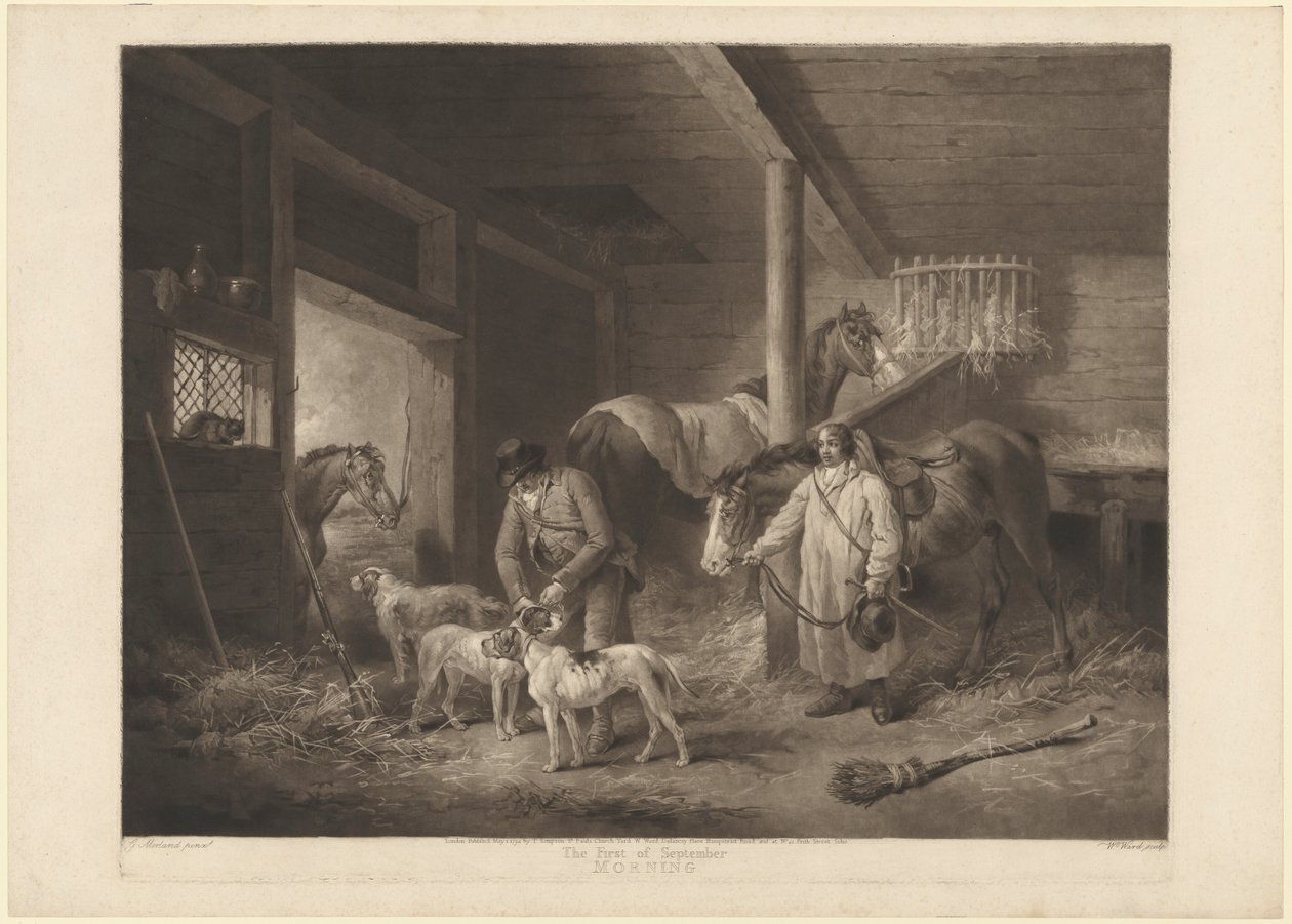 Primeiro de setembro, manhã de William Ward after George Morland