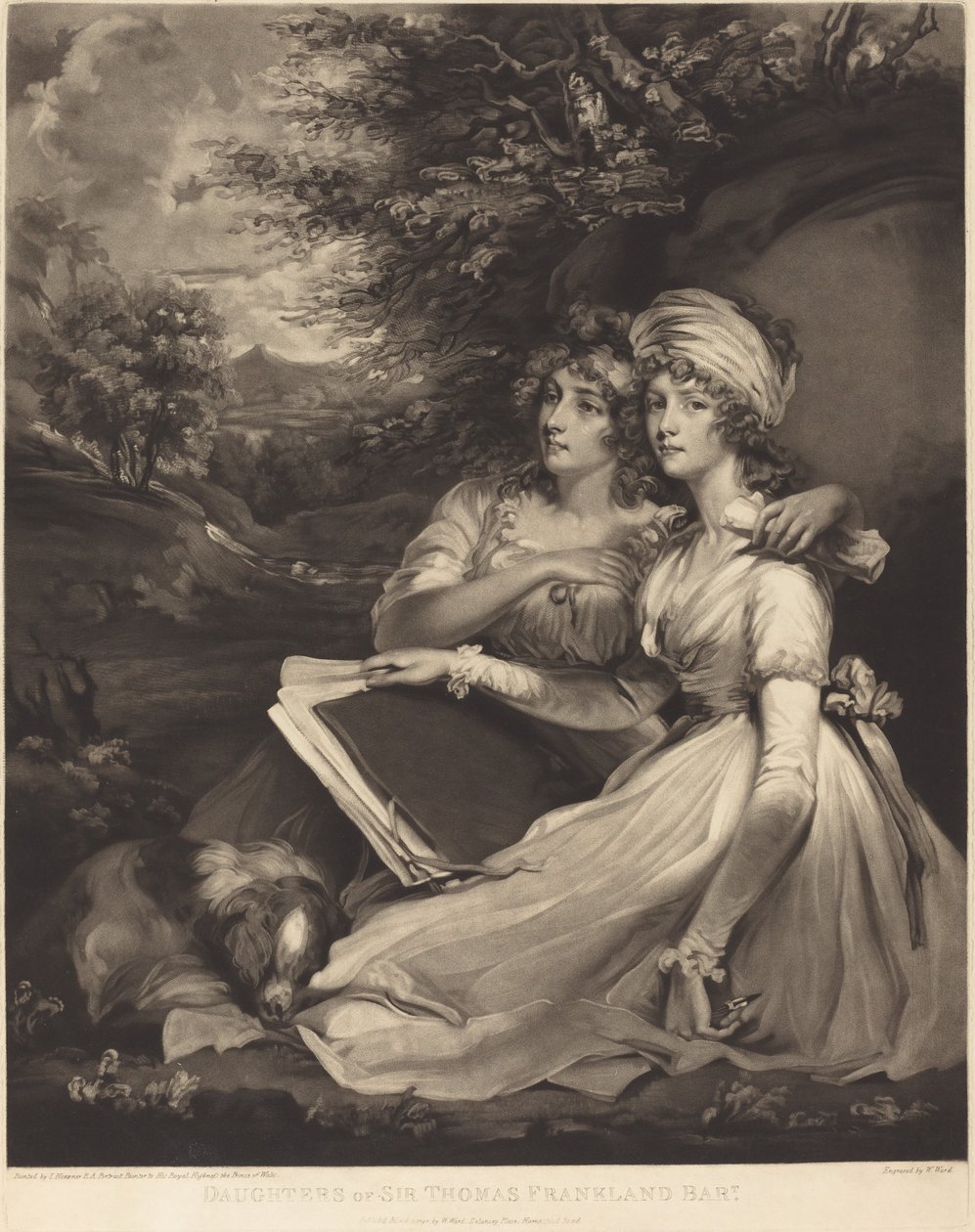 Filhas de Sir Thomas Frankland Bart (As Irmãs) de William Ward after John Hoppner