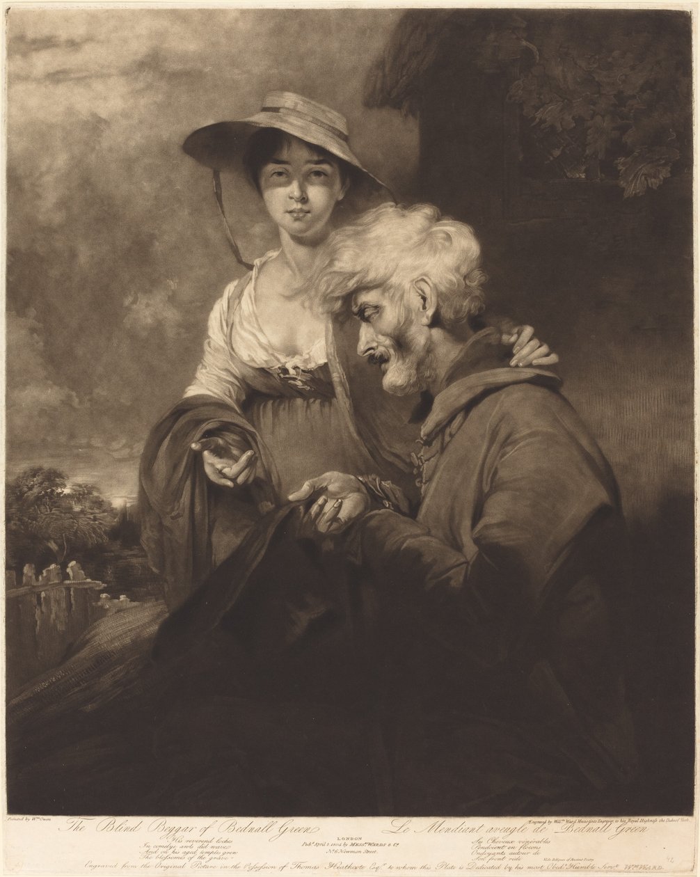 O Mendigo Cego de Bednall Green de William Ward after William Owen