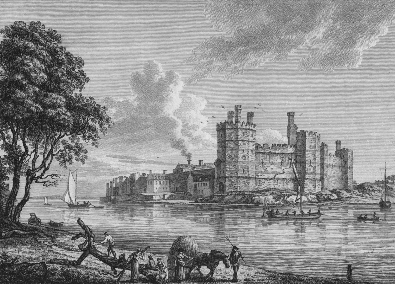 Castelo de Caernarvon, 1778 de William Watts