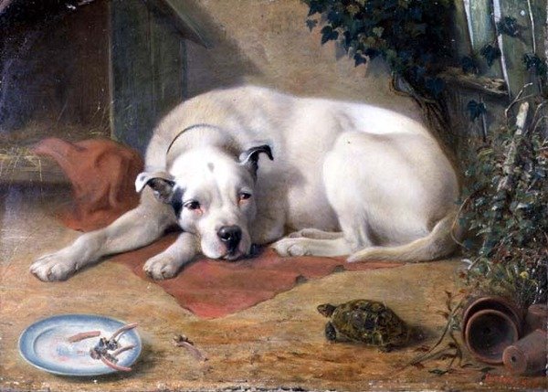 Um Visitante (quadro) de William Weekes