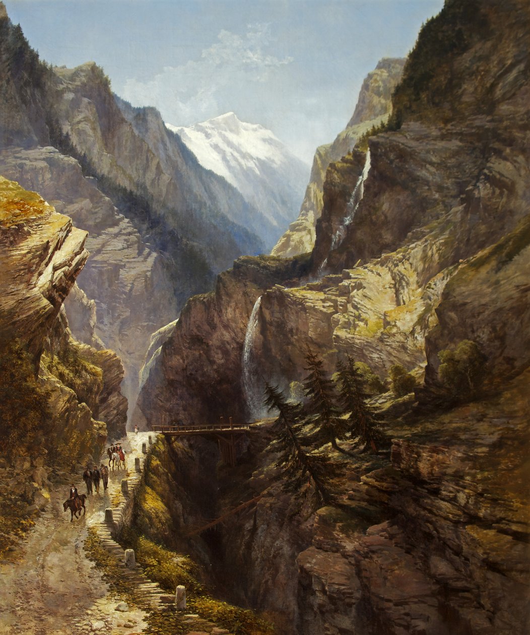 The Simplon Pass (óleo sobre tela) de William West