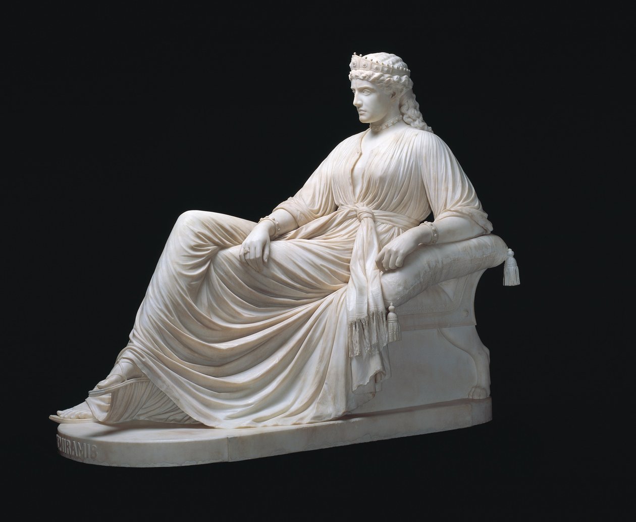 Semiramis, projetado em 1872, esculpido em 1873 (mármore) de William Wetmore Story