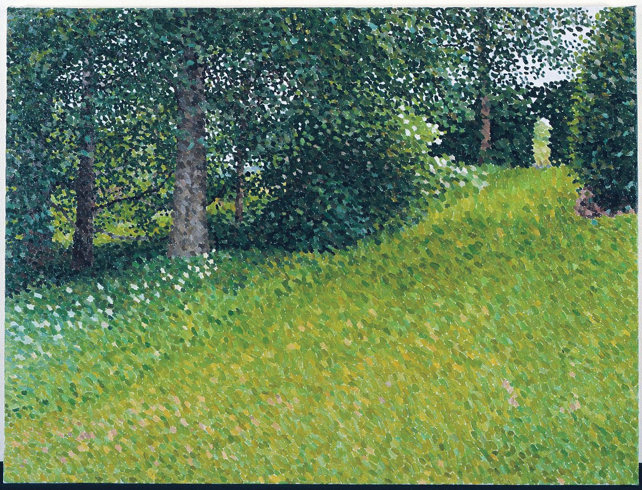Jardim, Gray Day, 2003 (óleo sobre tela) de William Wilkins