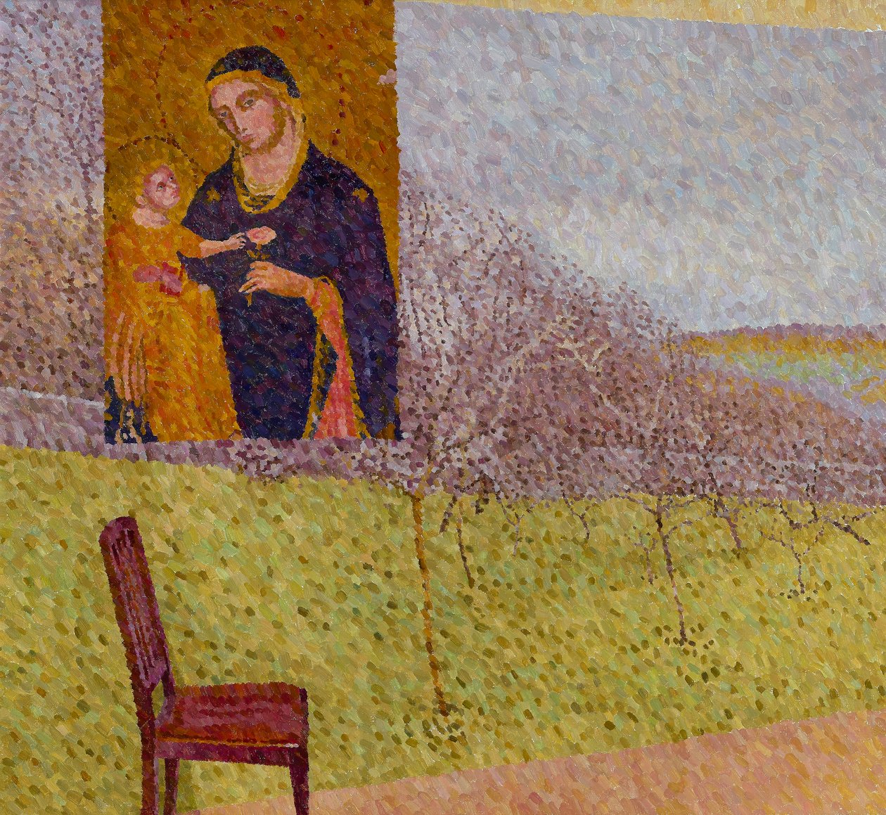 Madonna With Landscape, 2021 (óleo sobre tela) de William Wilkins
