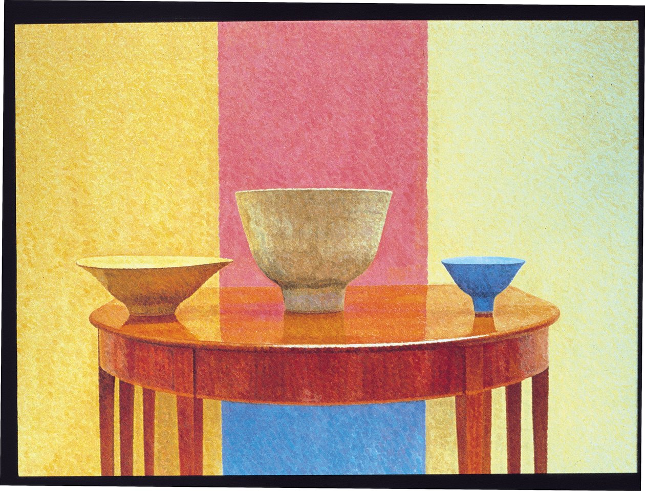 Natureza morta, três tigelas Lucie Rie de William Wilkins