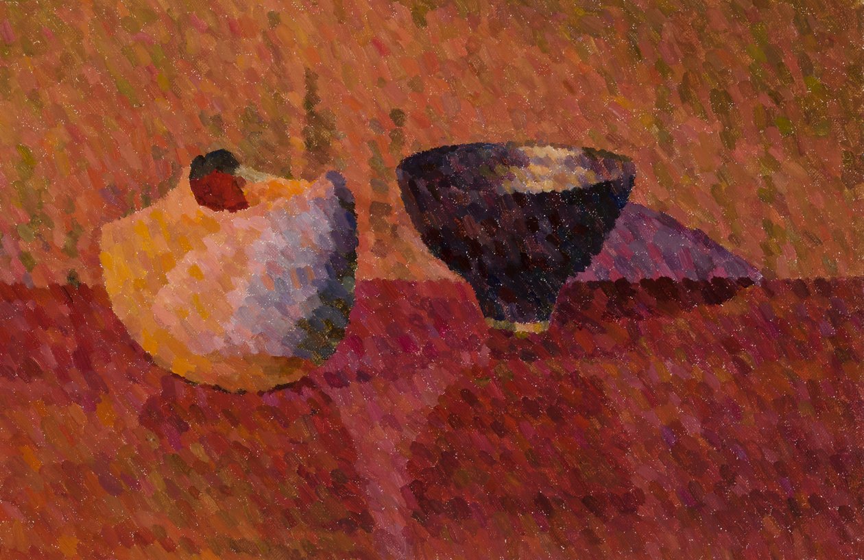Natureza Morta, Dois Vasos, 2019 (óleo sobre tela) de William Wilkins