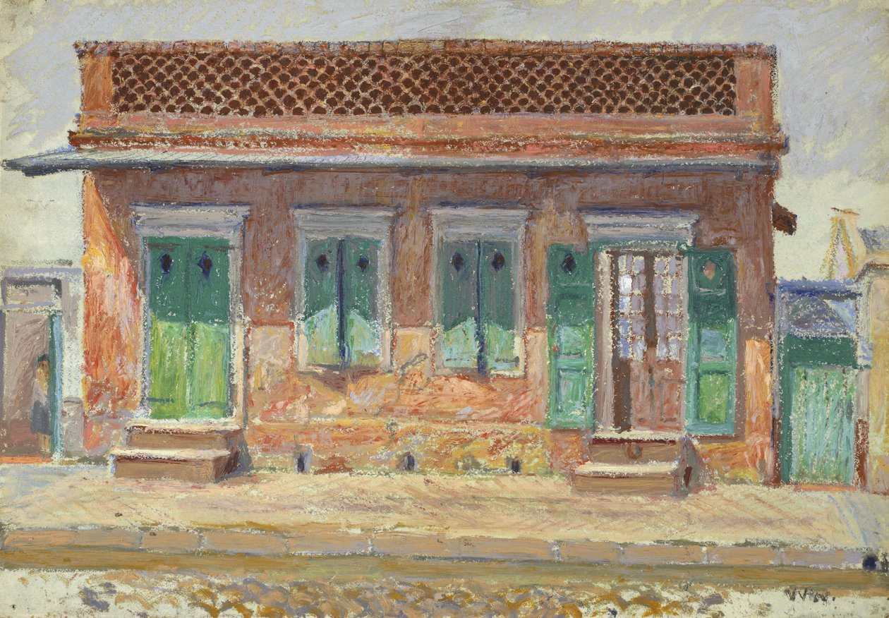 Casa na rua Dumaine, Nova Orleans, c.1904 de William Woodward