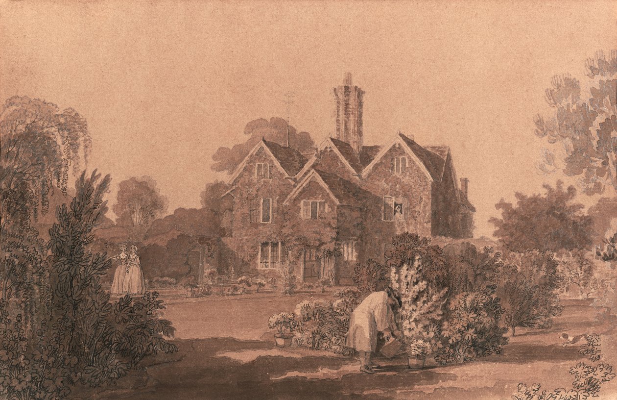 Casa em Remenham, perto de Henley-on-Thames de William Woollett