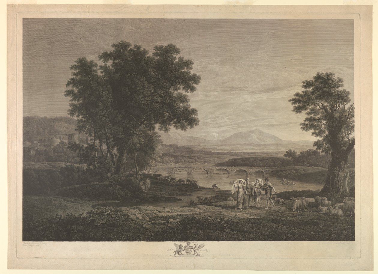 Jacó e Labão (Il Ponti) de William Woollett