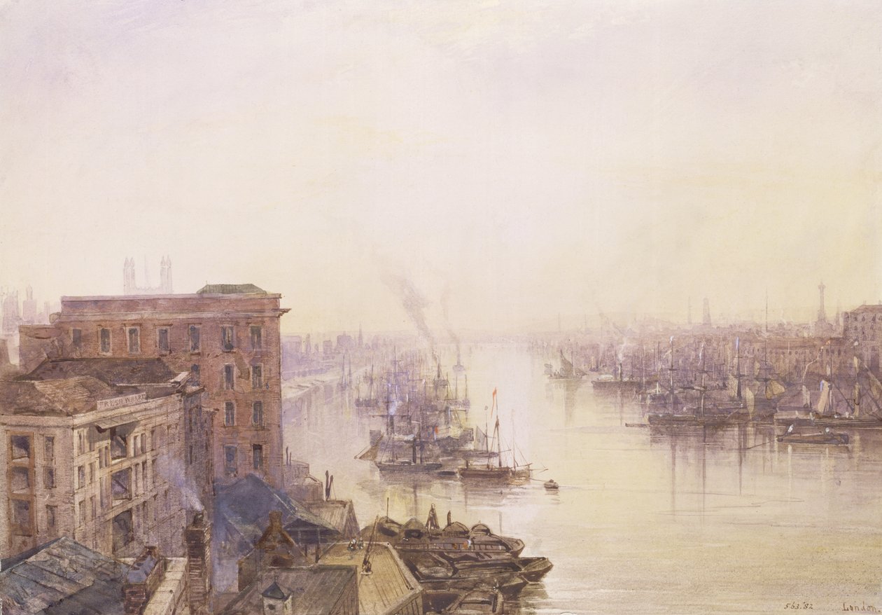 A piscina do Adelaide Hotel, London Bridge de William Wyld