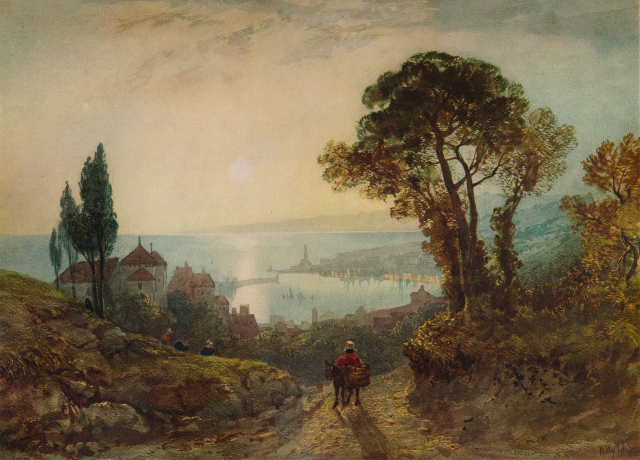 Vista sobre um porto, c1859, 1938 de William Wyld