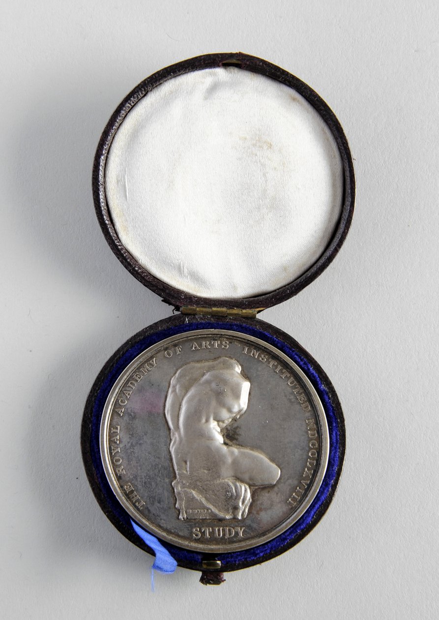 Medalha de R.A. concedida a George Frampton 10.12.1884 pelo melhor modelo de uma figura (metal) de William Wyon