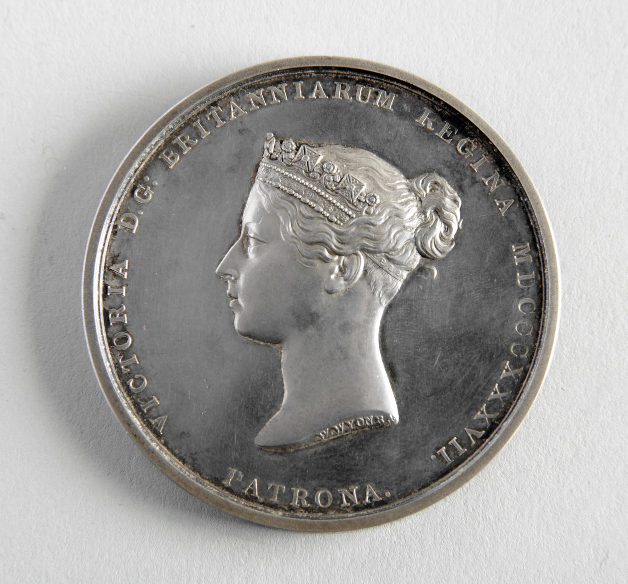 Medalha de R.A. concedida a George Frampton 10.12.1884 pelo melhor modelo de uma figura (metal) de William Wyon