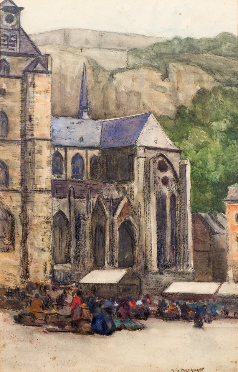 The Market Place, Dinant (aguarela) de William York MacGregor