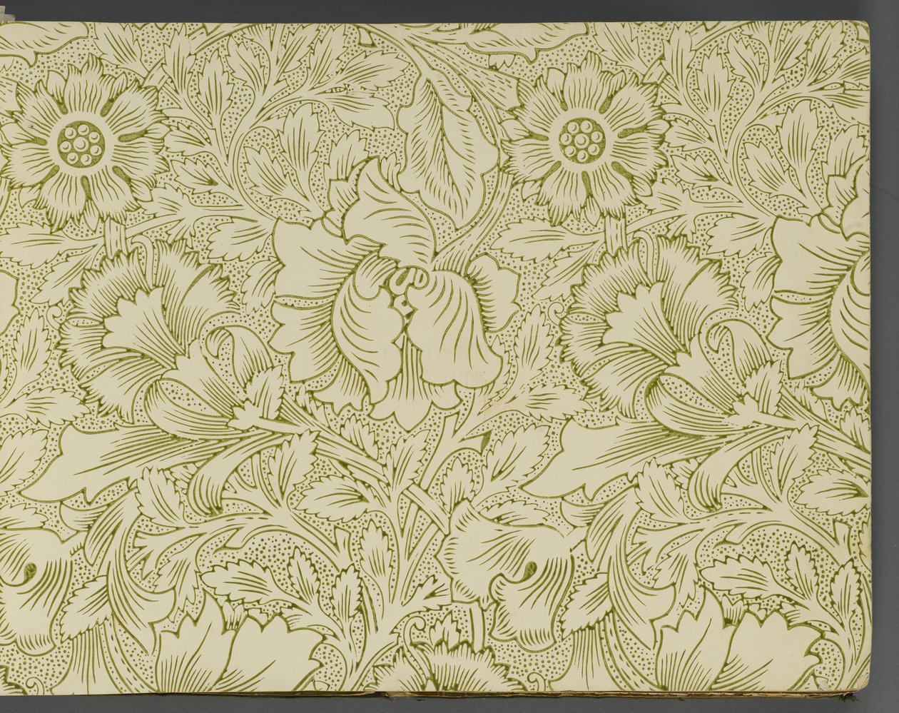 Livro de amostra de papel de parede, antes de 1917 (impressão) de William and Company Morris