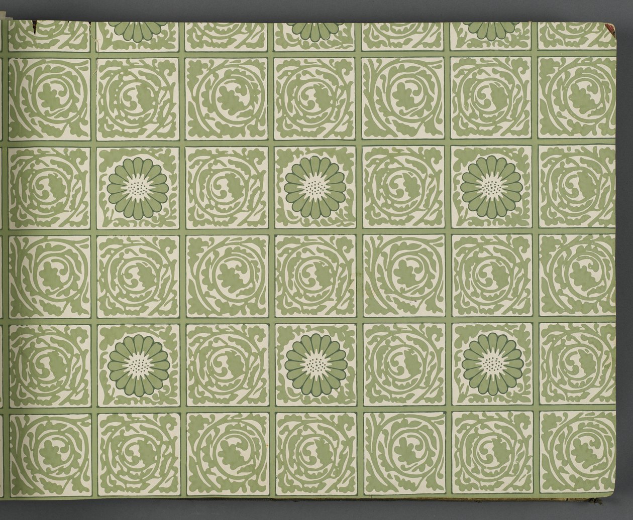 Livro de amostra de papel de parede, antes de 1917 (impressão) de William and Company Morris