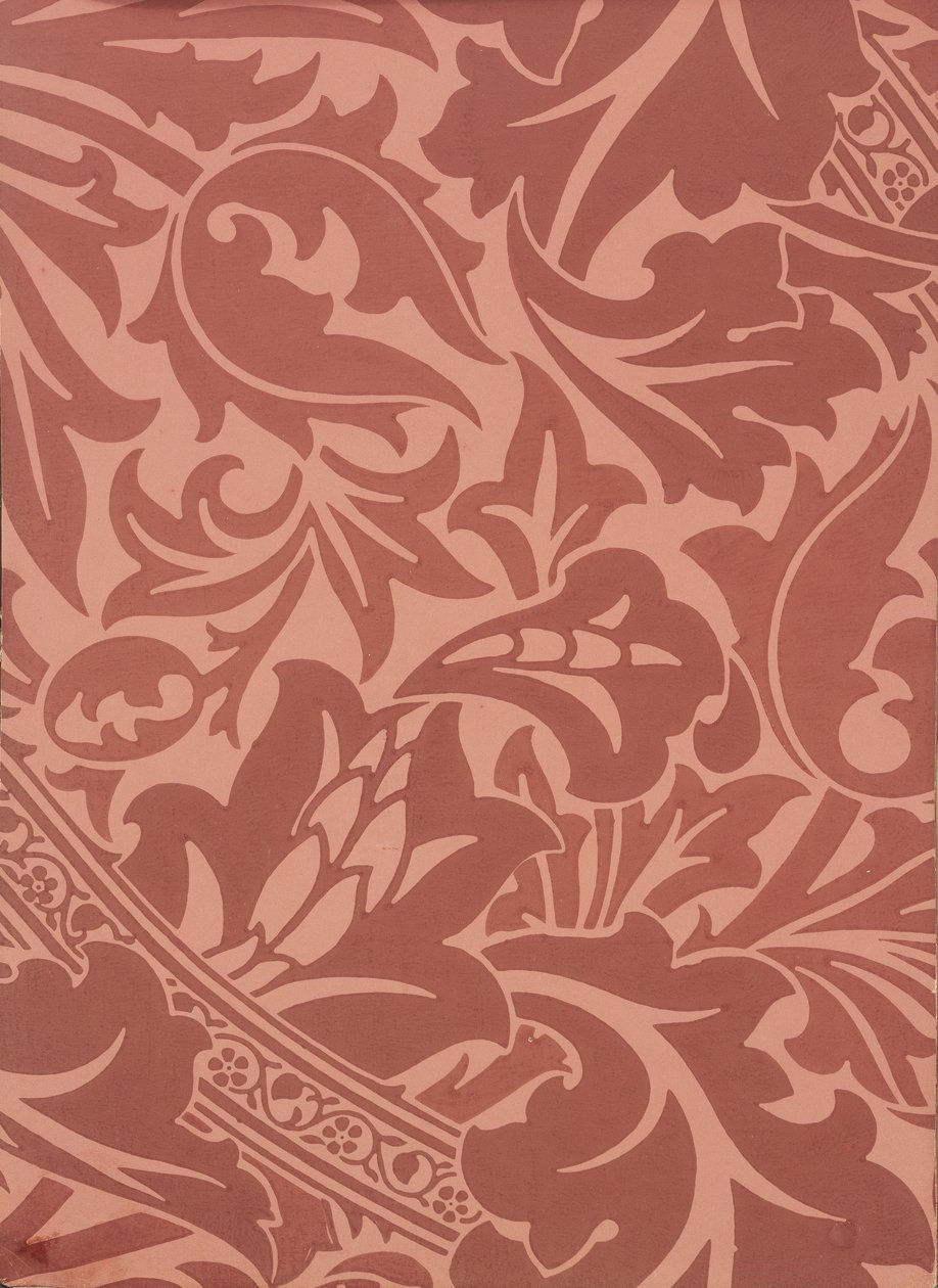 Livro de amostra de papel de parede, antes de 1917 (impressão) de William and Company Morris
