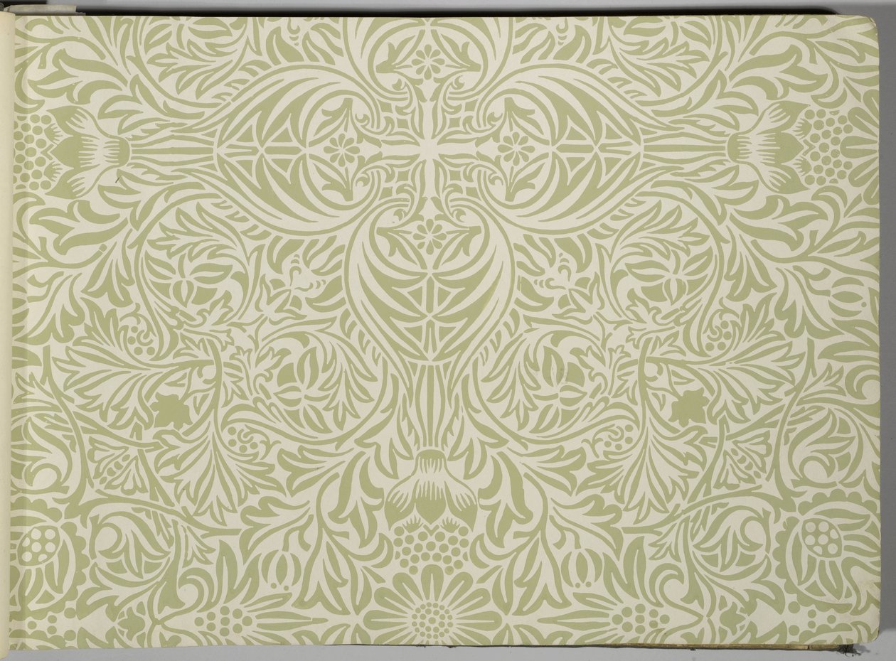 Livro de amostra de papel de parede, antes de 1917 (impressão) de William and Company Morris