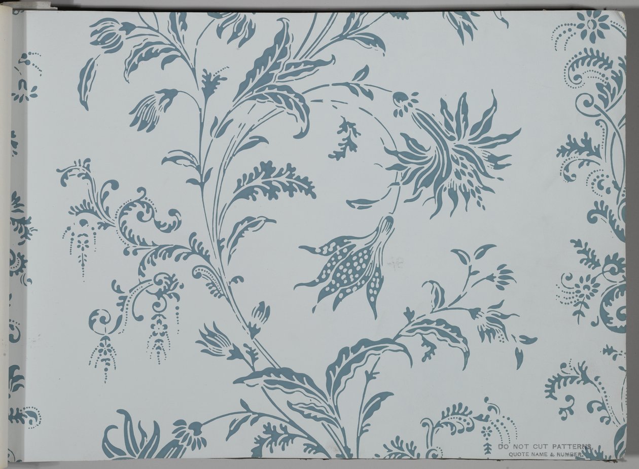 Livro de amostra de papel de parede, antes de 1917 (impressão) de William and Company Morris
