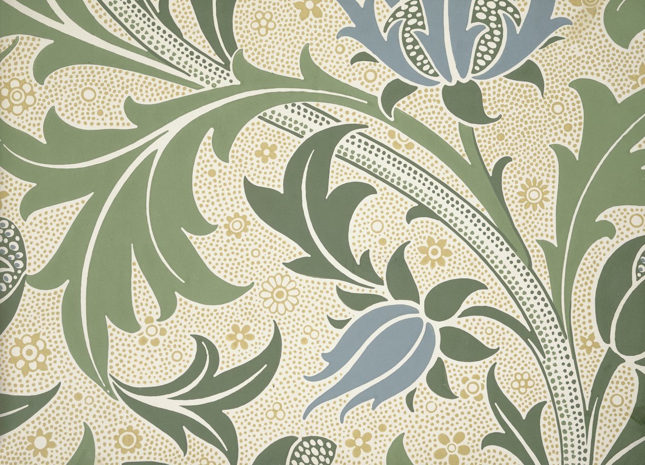 Livro de amostra de papel de parede, antes de 1917 (impressão) de William and Company Morris