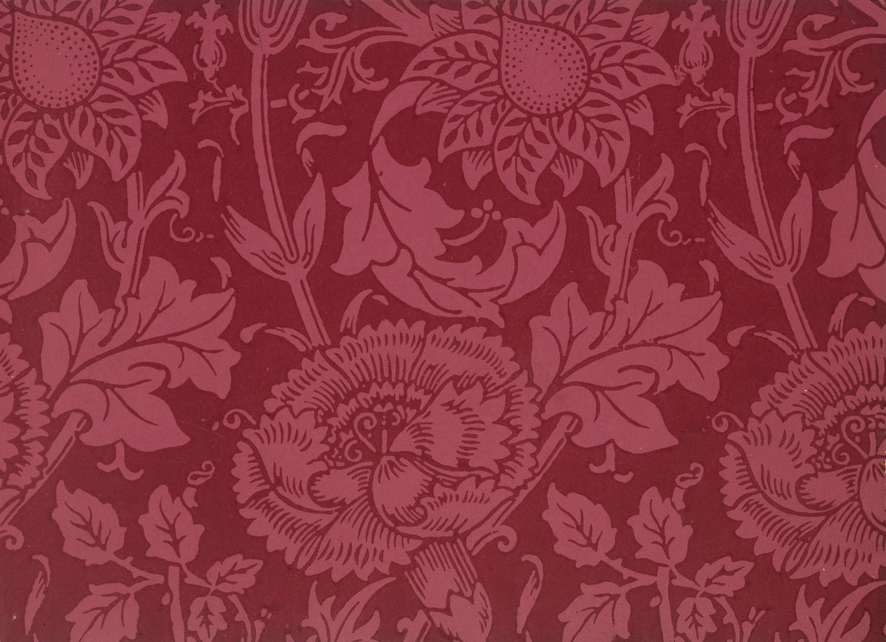Livro de amostra de papel de parede, antes de 1917 (impressão) de William and Company Morris