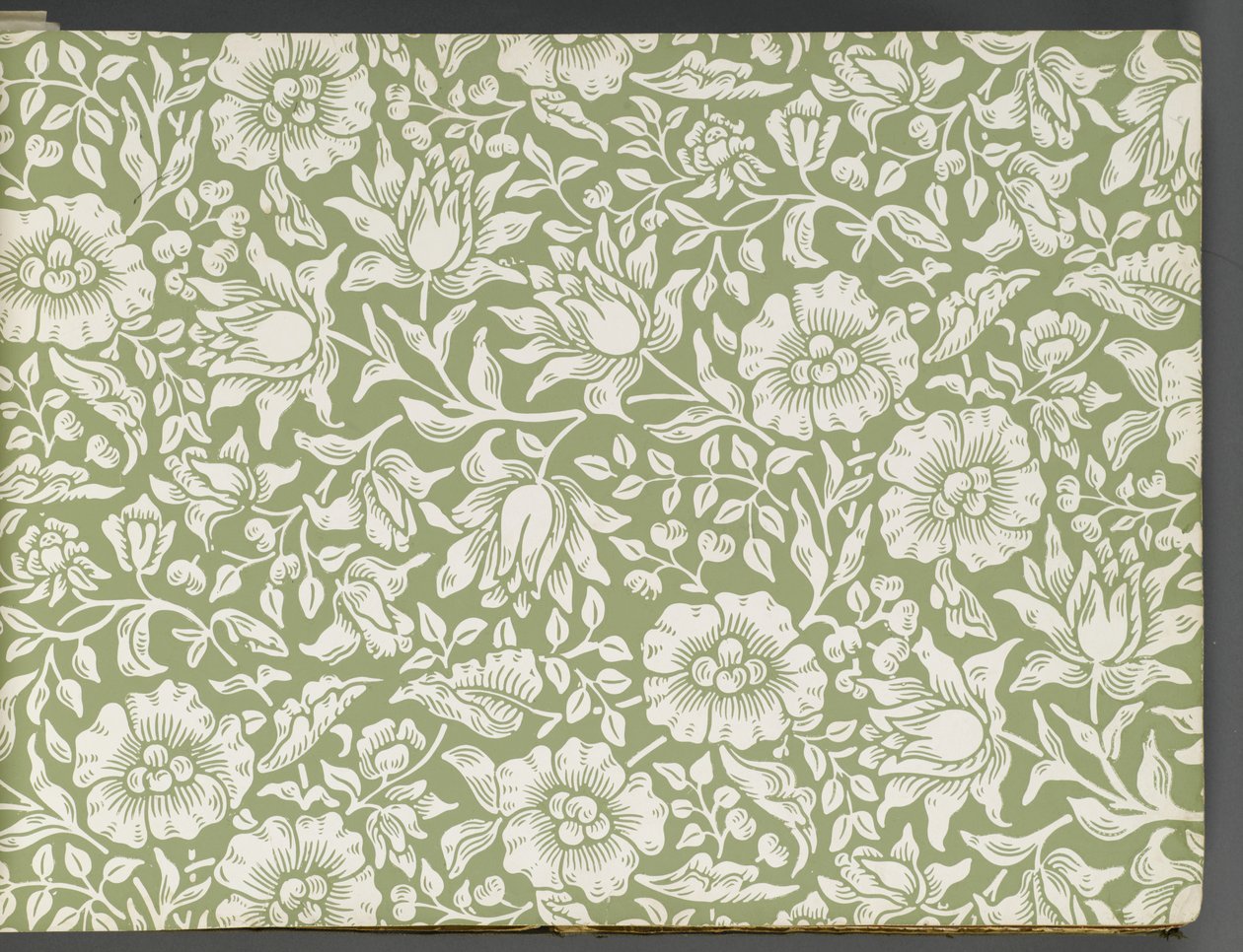 Livro de amostra de papel de parede, antes de 1917 (impressão) de William and Company Morris