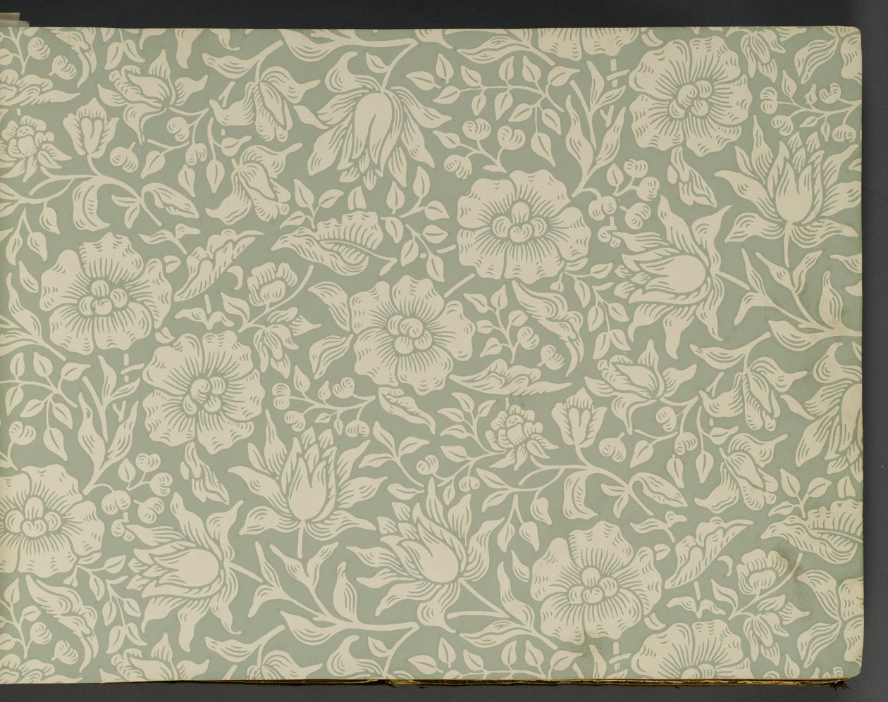 Livro de amostra de papel de parede, antes de 1917 (impressão) de William and Company Morris