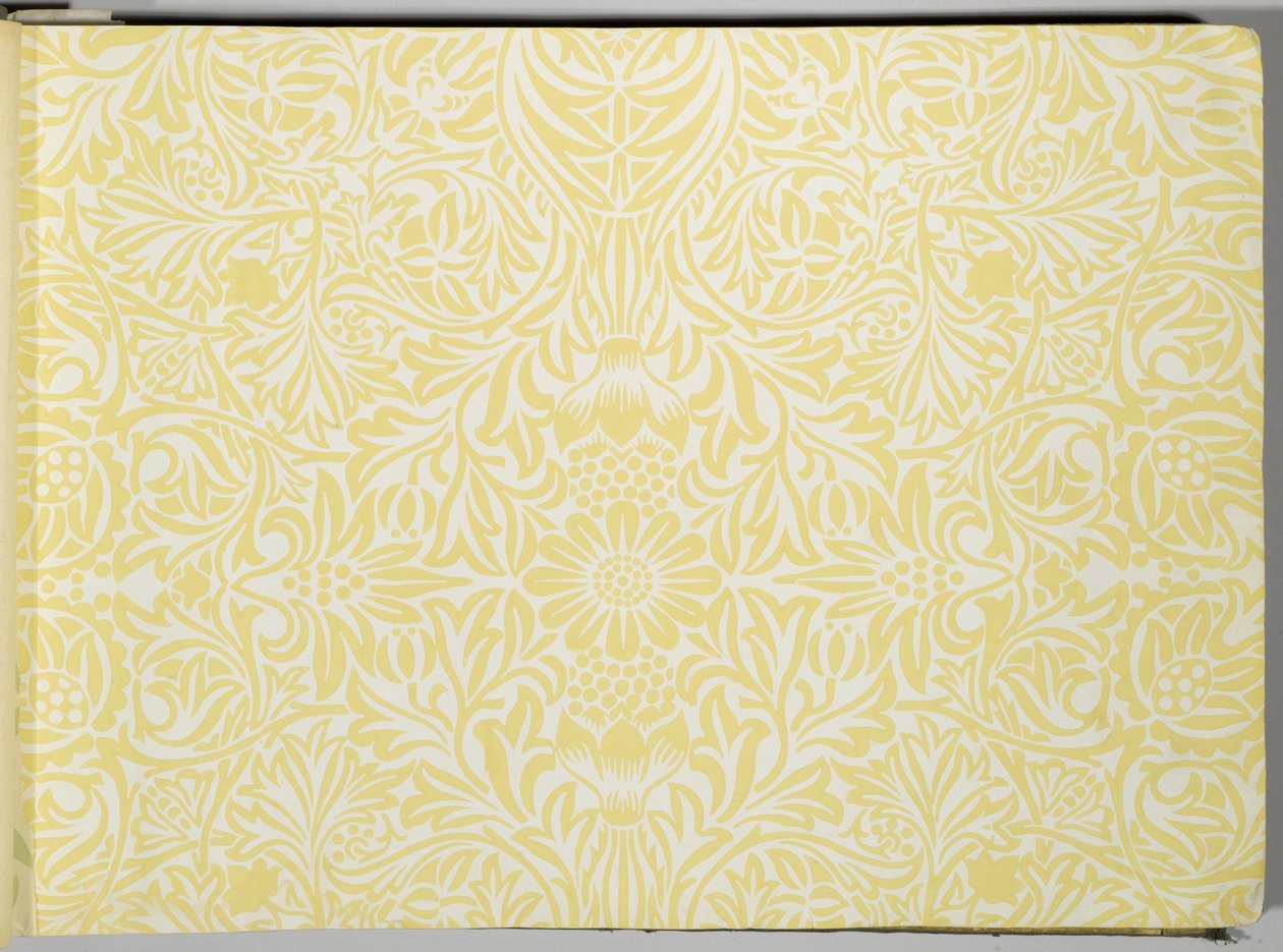 Livro de amostra de papel de parede, antes de 1917 (impressão) de William and Company Morris