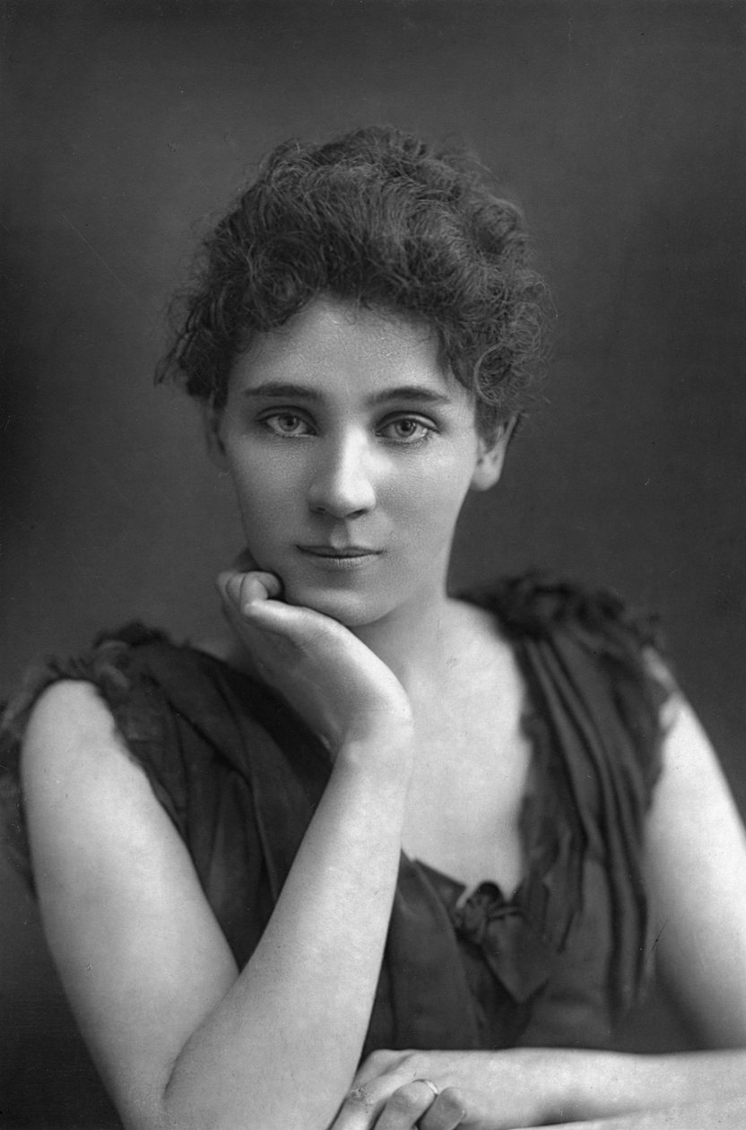 Elizabeth Robins 1862-1952, atriz americana, dramaturgo, romancista e sufragista, 1893. de William and Daniel Downey
