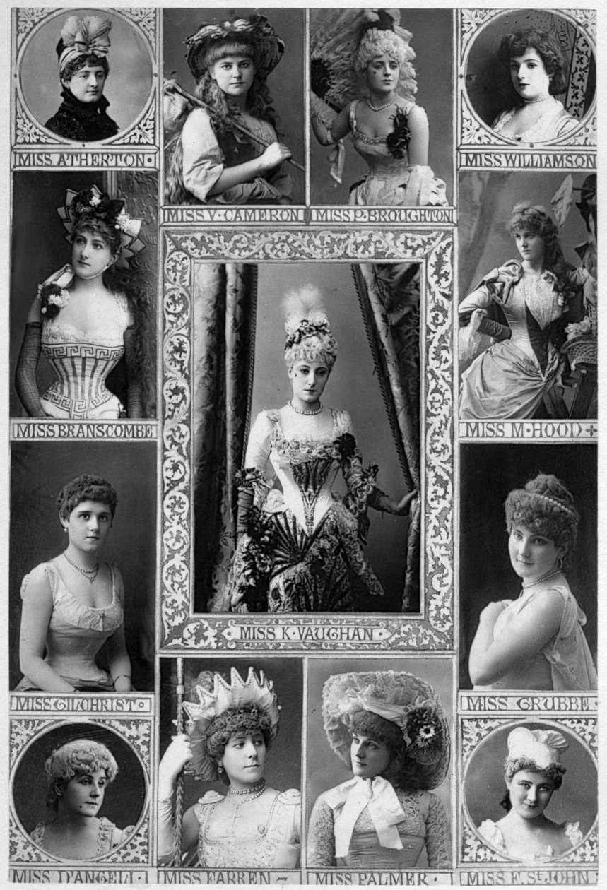 Principais atrizes do século XIX, 1890. de William and Daniel Downey
