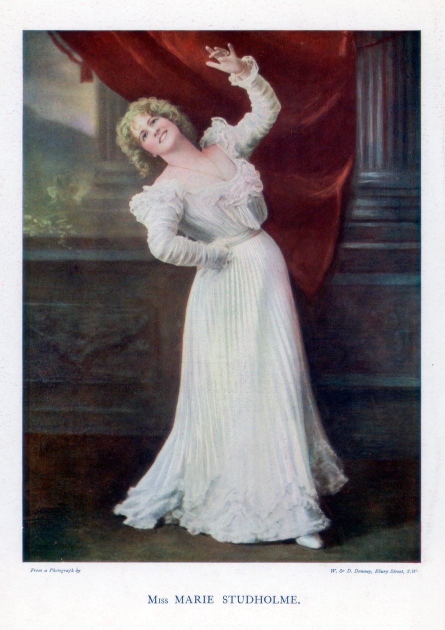 Marie Studholme, atriz inglesa de teatro, 1901. de William and Daniel Downey
