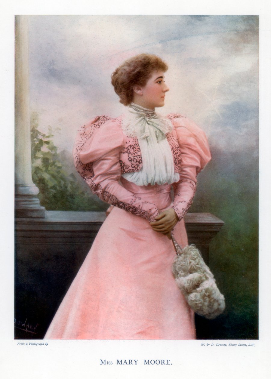 Mary Moore, atriz inglesa e gerente de teatro, 1901. de William and Daniel Downey