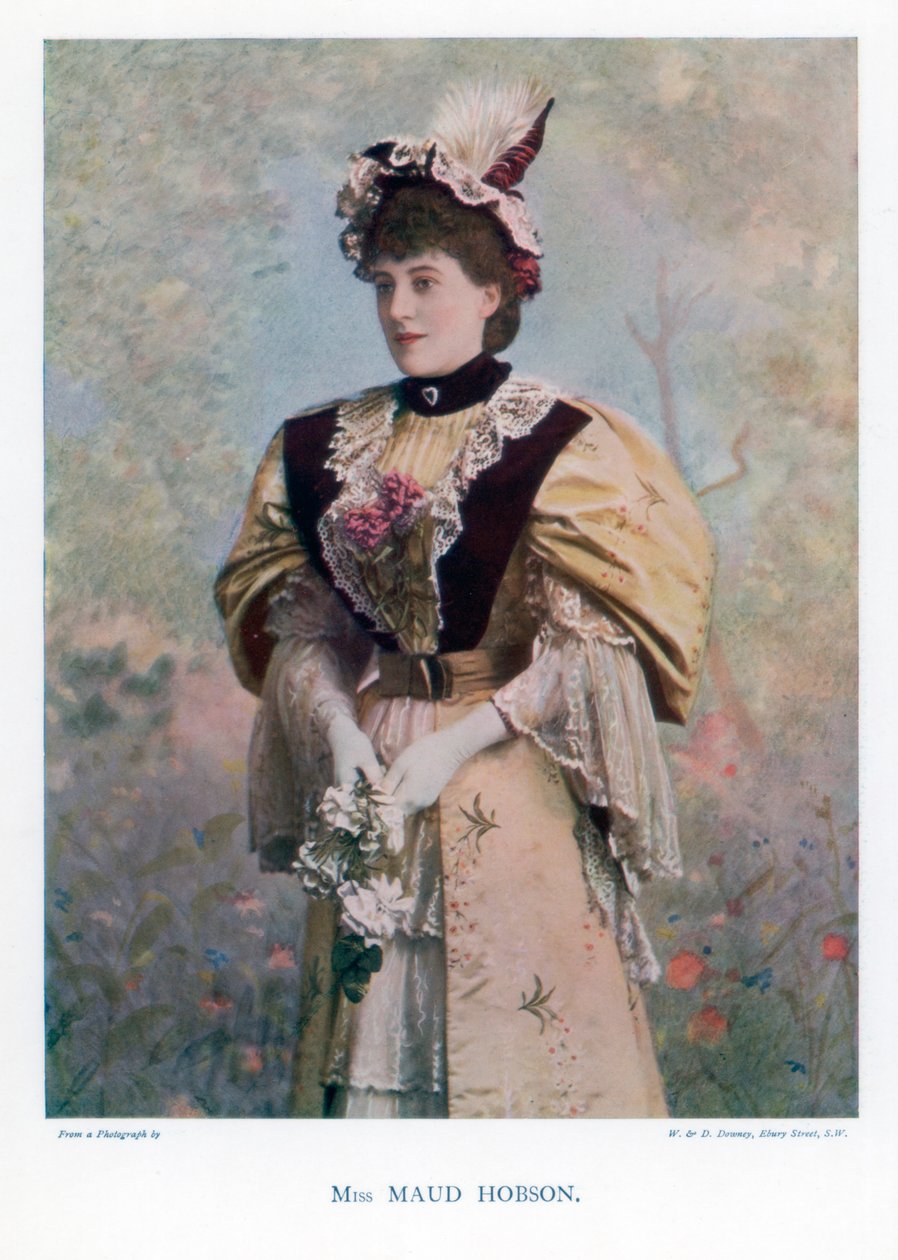 Maud Hobson, atriz, 1901. de William and Daniel Downey