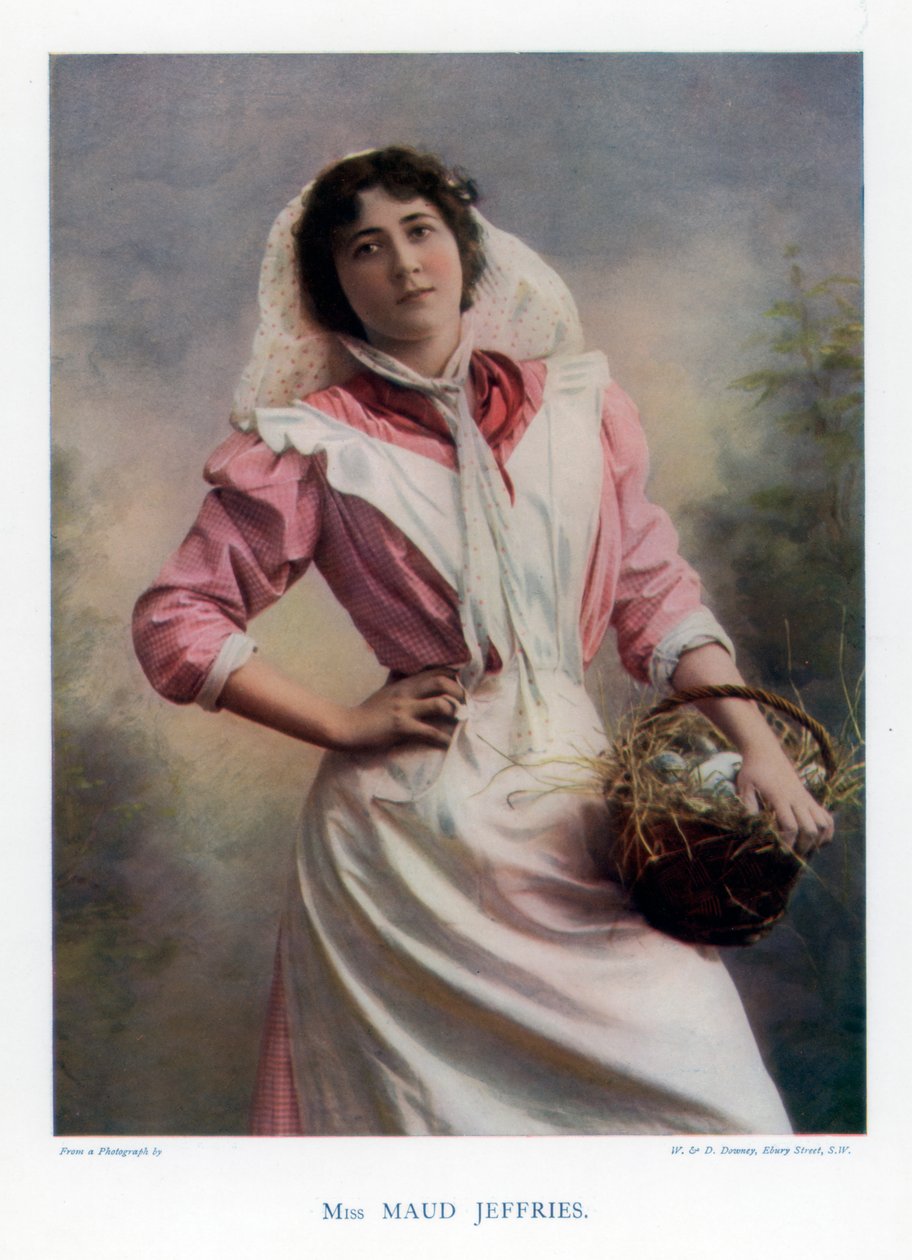 Maud Jeffries, atriz americana, 1901. de William and Daniel Downey