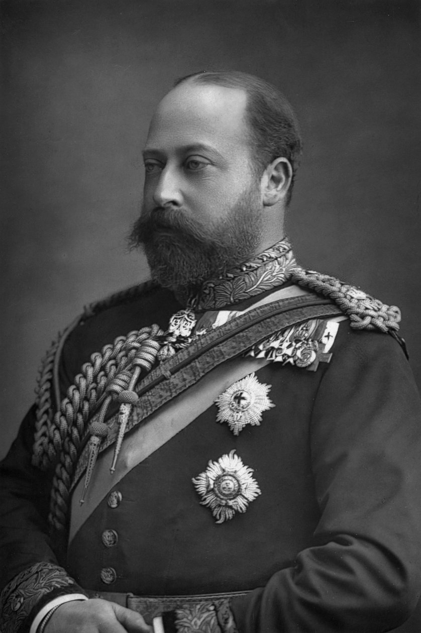 Príncipe Eduardo de Gales, o futuro rei Eduardo VII da Grã-Bretanha 1841-1910, 1890. de William and Daniel Downey