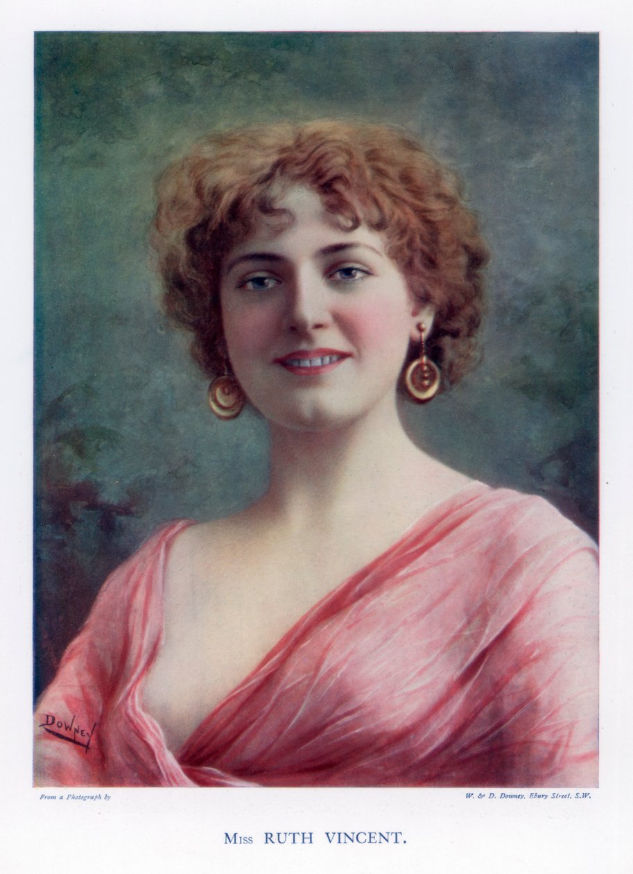 Ruth Vincent, atriz e cantora, 1901. | Impressão de arte