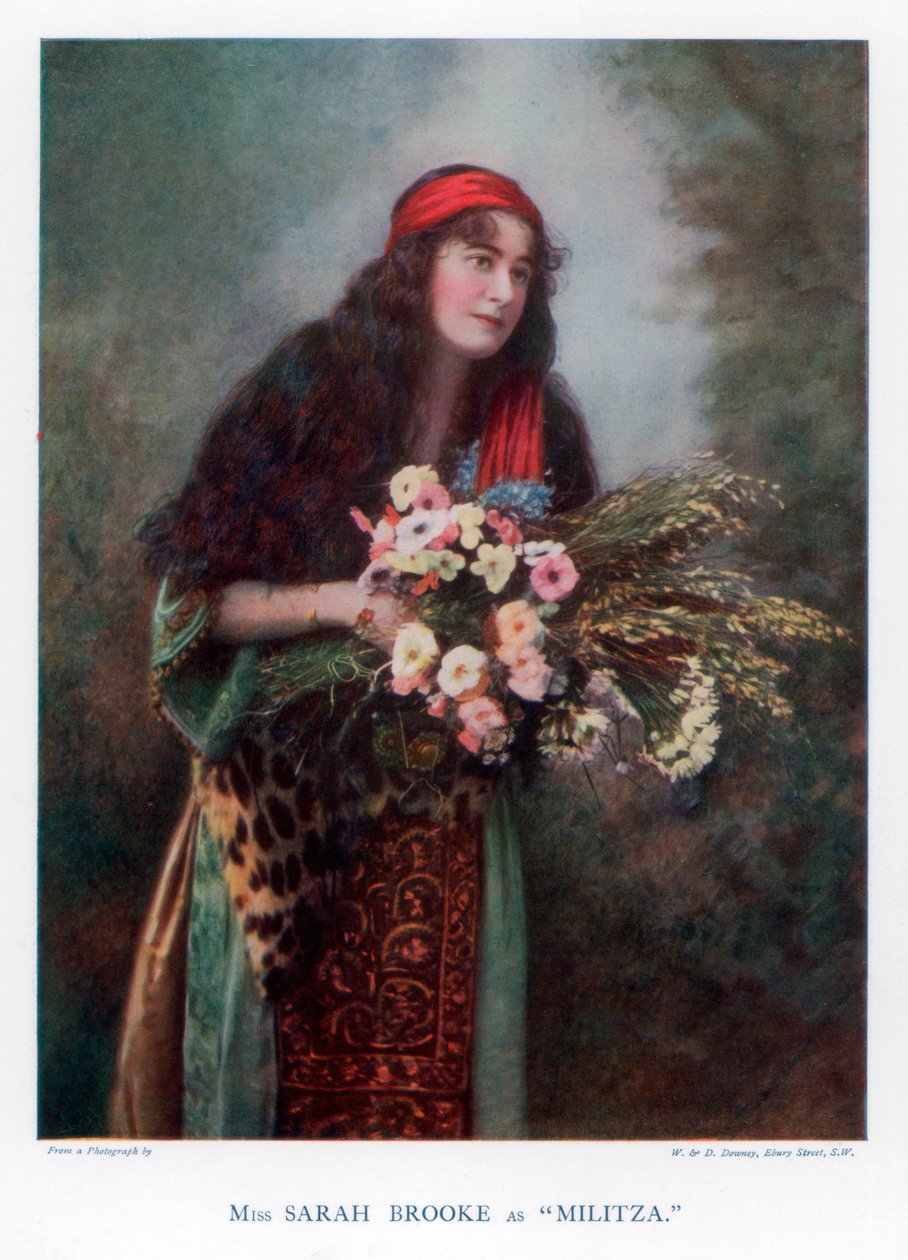 Sarah Brooke, atriz britânica, 1901. de William and Daniel Downey