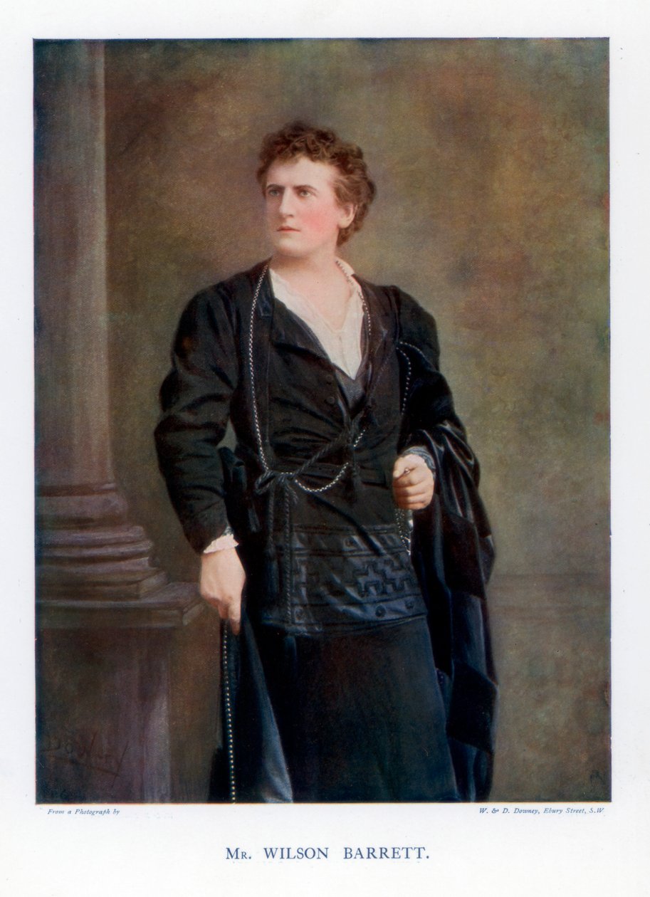 Wilson Barrett, ator, gerente e dramaturgo inglês, 1901. de William and Daniel Downey