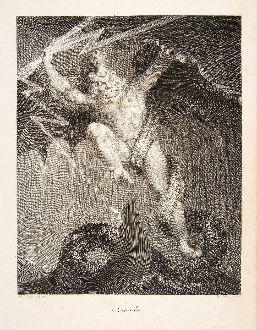 Tornado, pub. 1795 (engraving) de William and Fuseli Henry Blake
